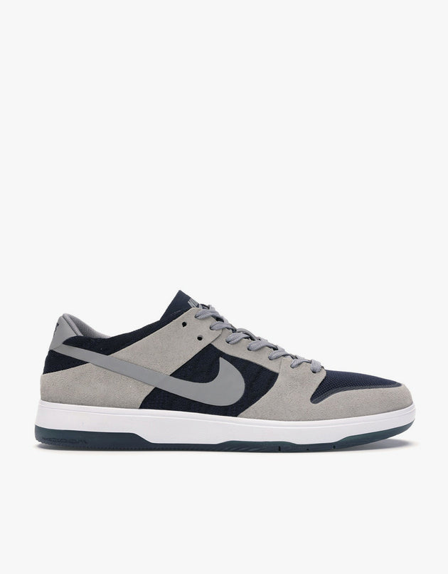 Nike SB Zoom Dunk Low Elite Skate Shoes - Medium Grey/Obsidian/White