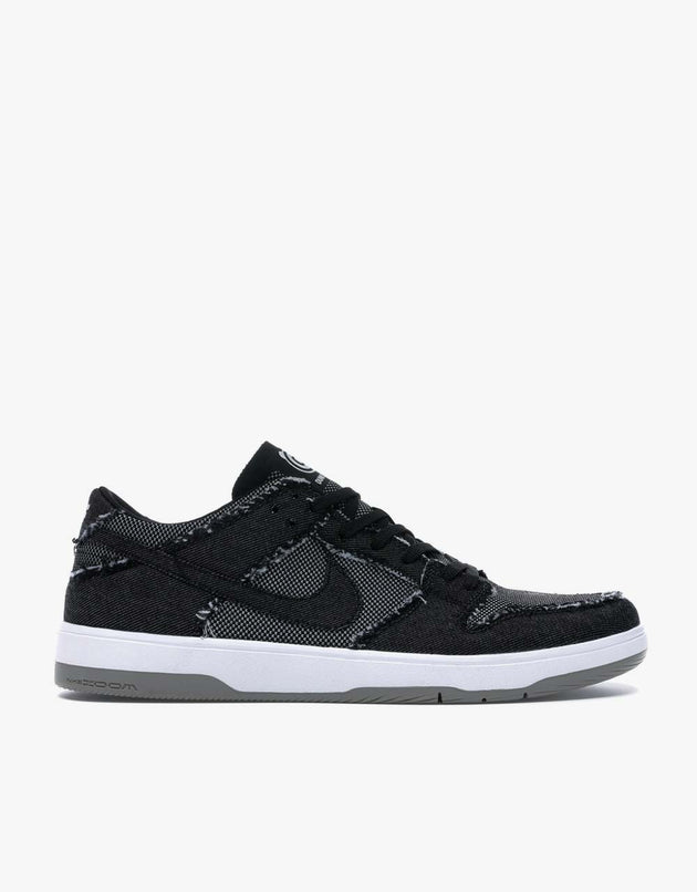 Nike SB Medicom Zoom Dunk Low Elite Skate Shoes - Black/Black-White-Medium Grey