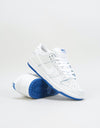 Nike SB Dunk Low Pro Premium Skate Shoes - White/White-Game Royal