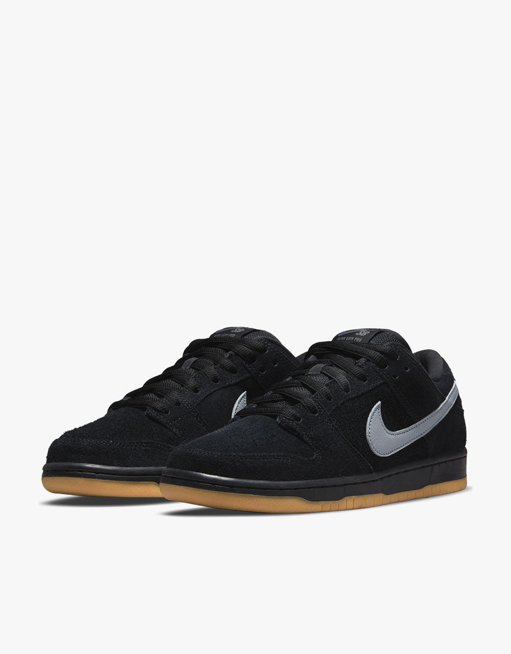 Nike SB Dunk Low Pro Skate Shoes - Black/Cool Grey-Black-Black