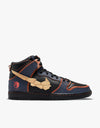 Nike SB 'Gundam 02' Dunk High - Thunder Blue/Metallic Gold