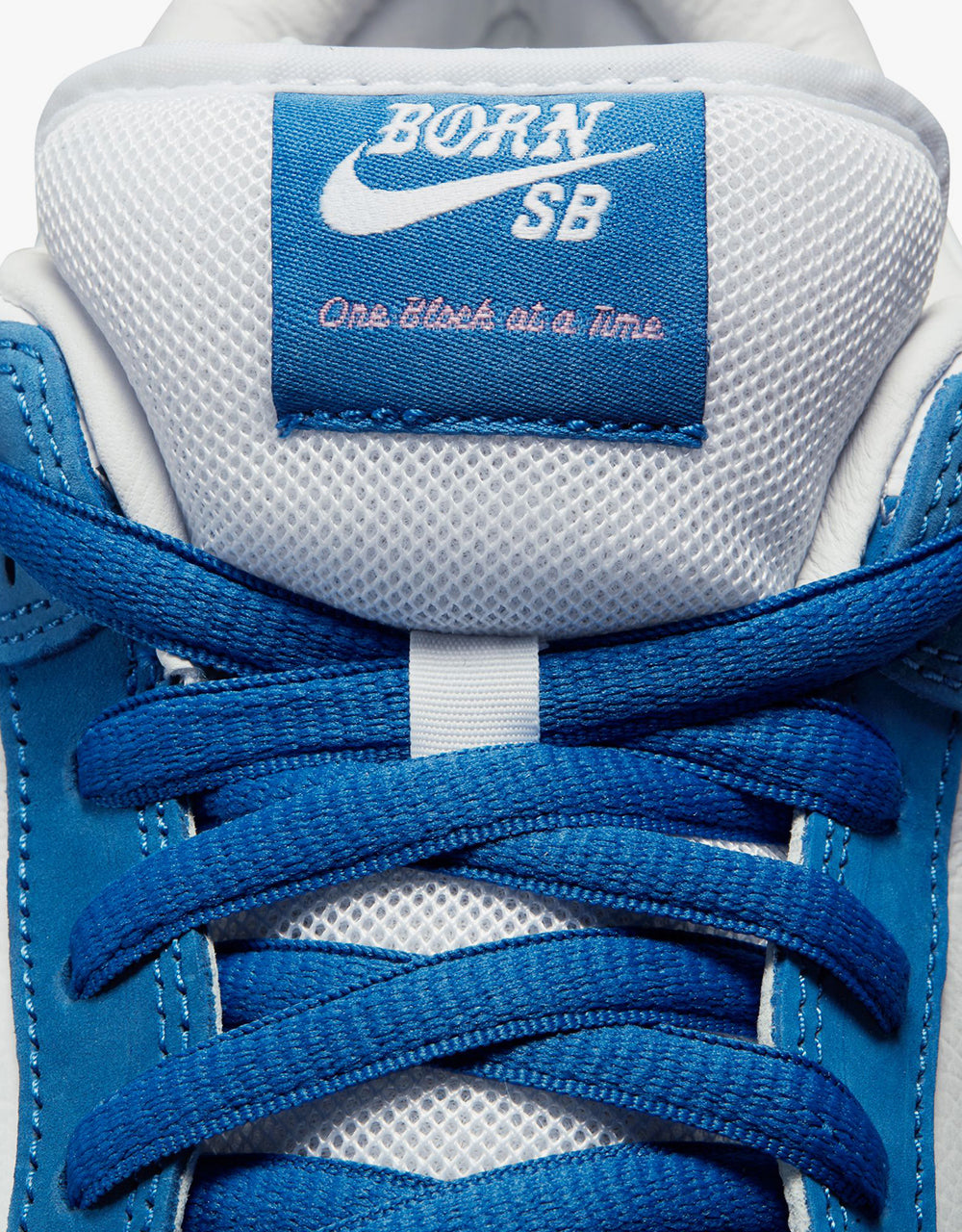 Nike SB 'Born x Raised' Dunk Low Pro QS Skate Shoes - Deep Royal/White