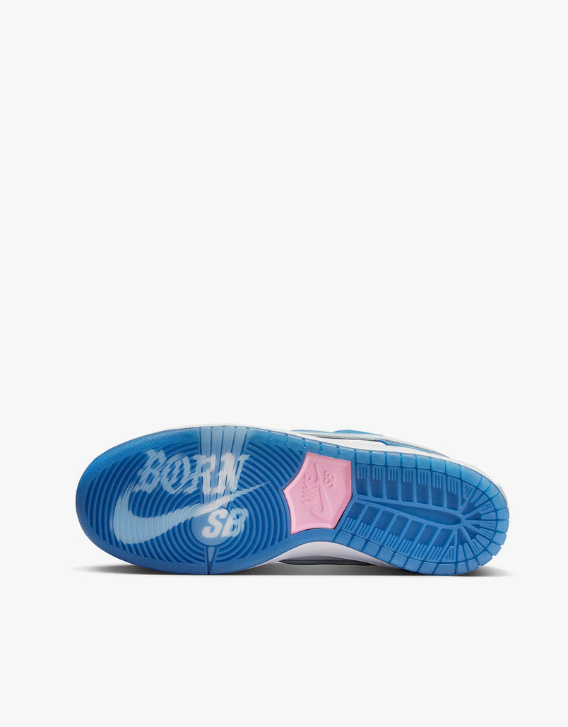 Nike SB 'Born x Raised' Dunk Low Pro QS Skate Shoes - Deep Royal