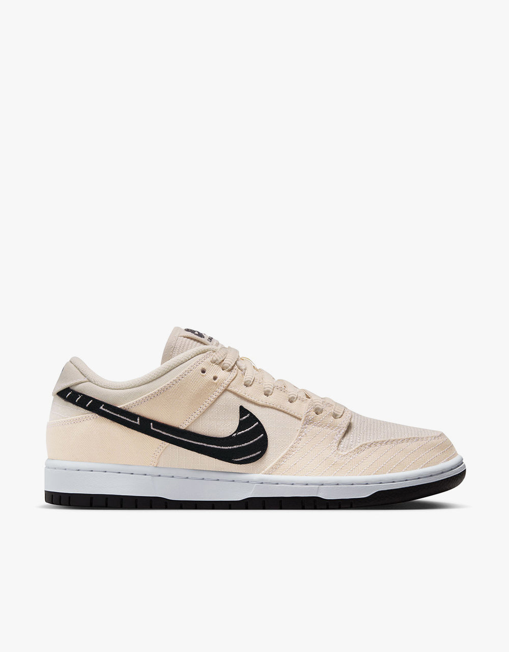 Nike SB 'Albino & Preto' Dunk Low Pro QS Skate Shoes - Fossil/Black-Sail