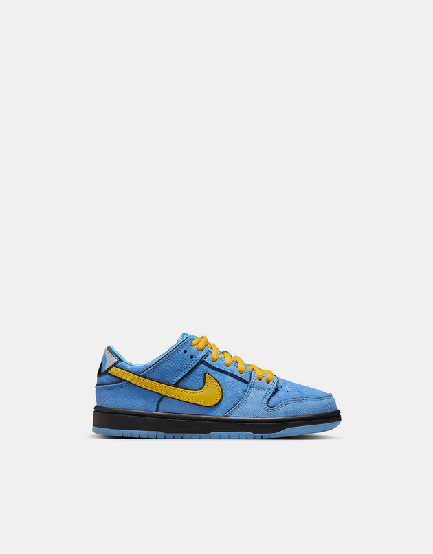 Nike SB x Powerpuff Girls 'Bubbles' Dunk Low Pro QS PS Skate Shoes - University Blue/Tour Yellow