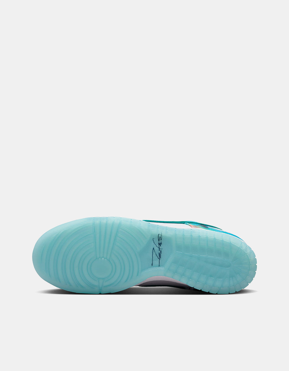 Nike SB 'Futura' Dunk Low OG QS Skate Shoes - Bleached Aqua/Geode Teal-White