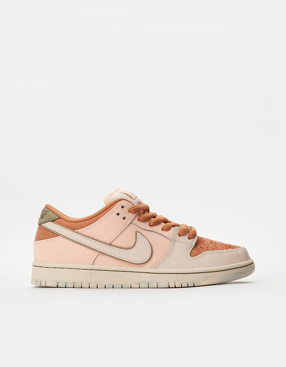 Nike SB 'Trocadero' Dunk Low Pro Premium Skate Shoes - Amber Brown/Guava Ice-Crimson Tint-Hemp