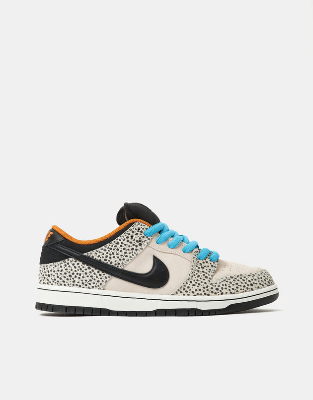 Nike SB 'Safari Electric Pack' Dunk Low Pro QS Skate Shoes - Phantom/Black-Black-Monarch