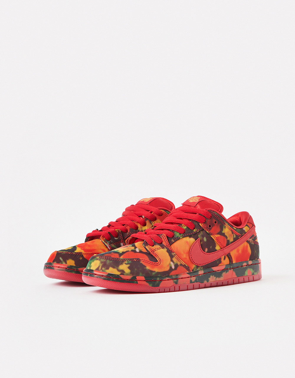 Nike SB 'Wizard of Oz' Dunk Low Pro QS Skate Shoes - Gym Red/University Red-Multi-Color