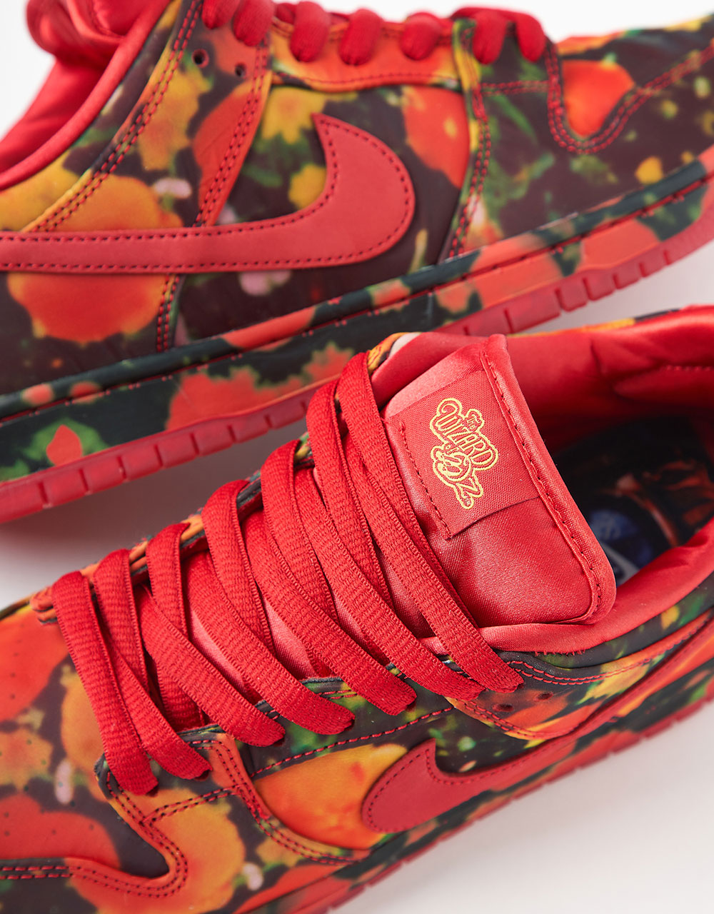 Nike SB 'Wizard of Oz' Dunk Low Pro QS Skate Shoes - Gym Red/University Red-Multi-Color