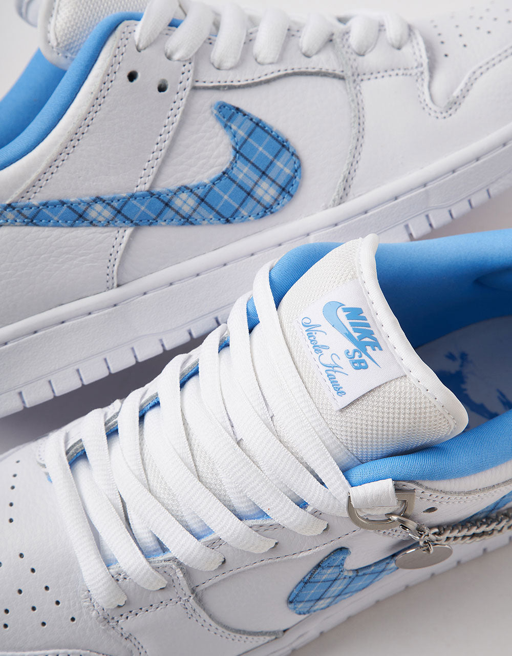 nike sb white blue swoosh