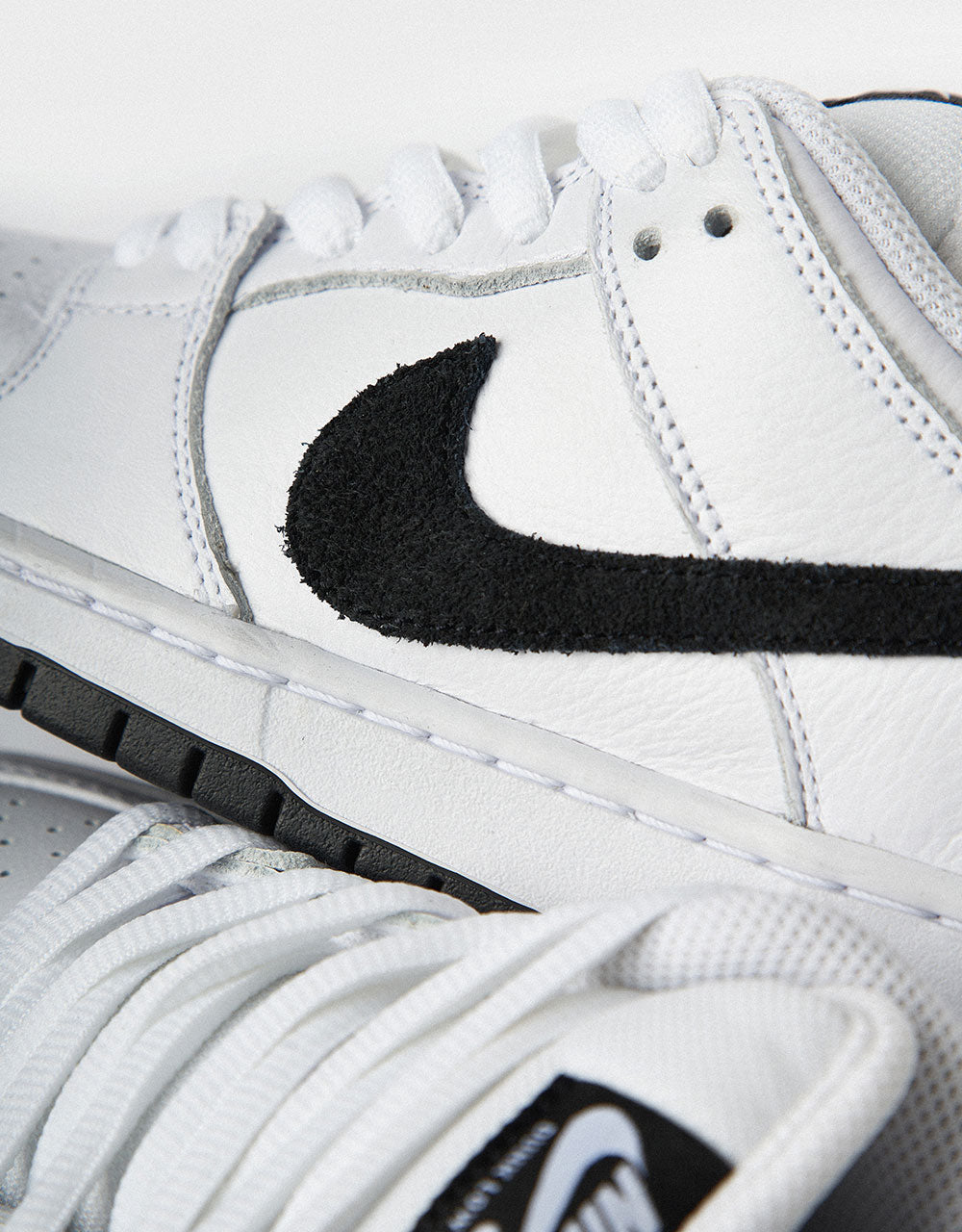 Nike SB Dunk Low Pro Skate Shoes - White/Black-White-Black