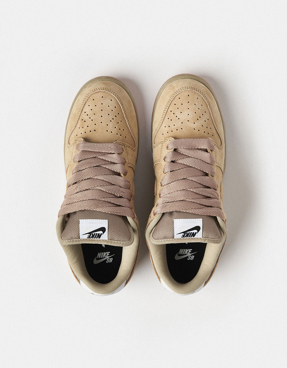 Nike SB Dunk Low Pro B Skate Shoes - Parachute Beige/Parachute Beige