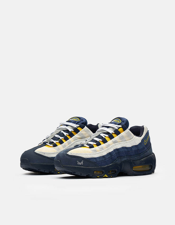 Nike SB x Eric Koston Air Max 95 Skate Shoes - Obsidian/Speed Yellow-Midnight Navy-Navy
