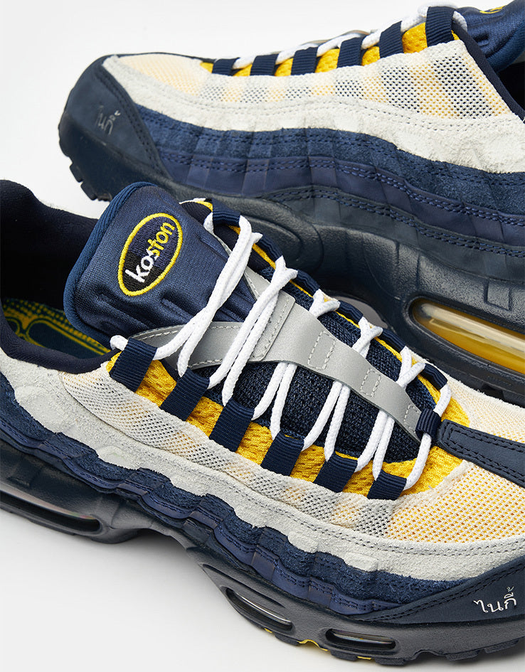 Nike SB x Eric Koston Air Max 95 Skate Shoes - Obsidian/Speed Yellow-Midnight Navy-Navy