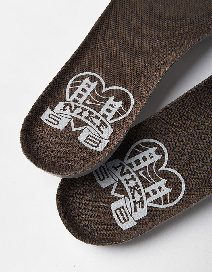 Nike SB 'Muni Pass' Dunk Low Pro Skate Shoes - Safety Orange/Wolf Grey-Baroque Brown