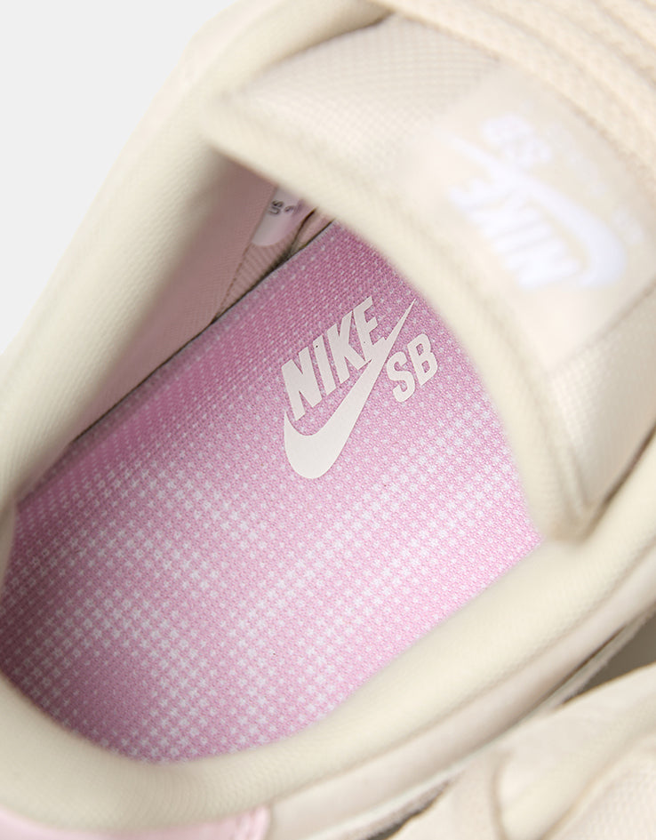 Nike SB Air Force 1 Skate Shoes - Lt Orewood Brn/Lt Orewood Brn-White