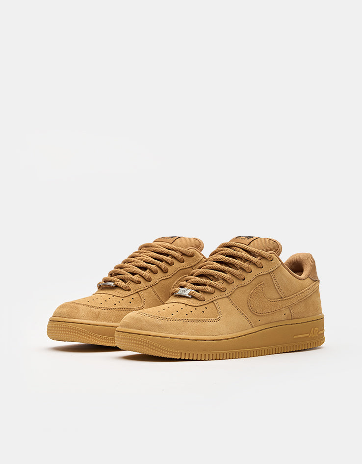 Nike SB Air Force 1  Skate Shoes - Flax/Flax-Black-Gum Light Brown