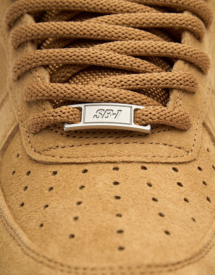 Nike SB Air Force 1  Skate Shoes - Flax/Flax-Black-Gum Light Brown