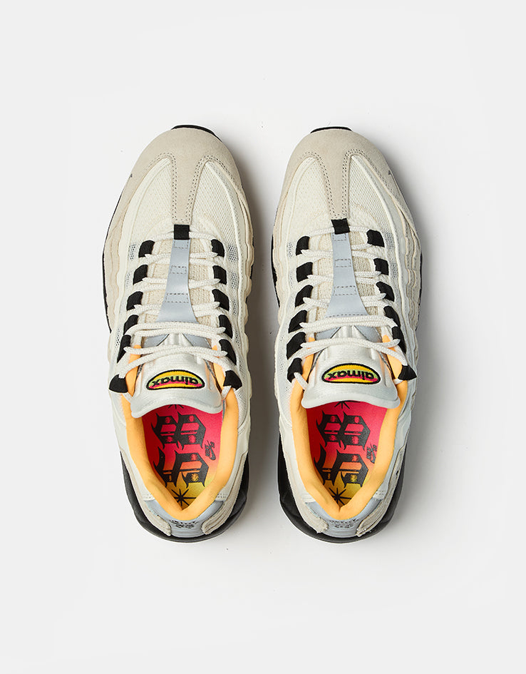 Nike SB Air Max 95 WC Skate Shoes - Sail/Black-Laser Orange