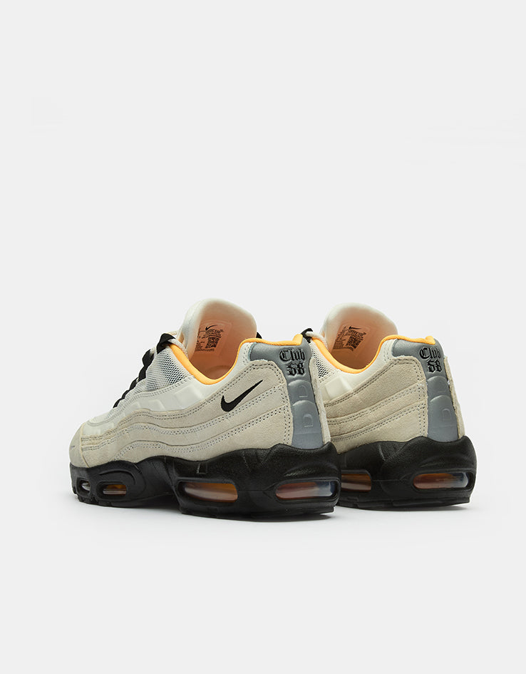 Nike SB Air Max 95 WC Skate Shoes - Sail/Black-Laser Orange