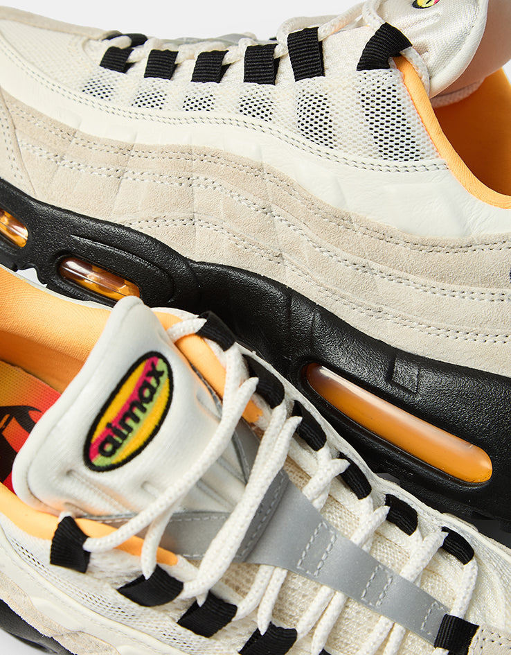 Nike SB Air Max 95 WC Skate Shoes - Sail/Black-Laser Orange