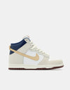 Nike SB 'Beyond' Dunk High Pro QS Skate Shoes - White/Ivory-Sand Dune-Blue/Void