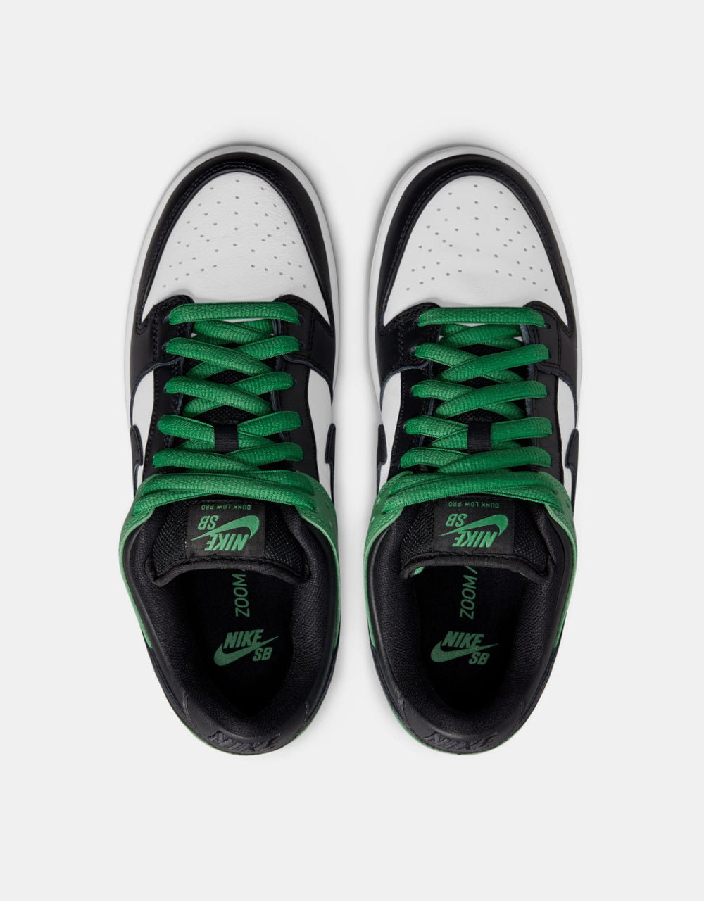 88 Nike SB Dunk Low Pro ホワイト/グリーン/ブラック Nike SB Dunk Low Pro Skate Shoes - Classic Green/Black-White