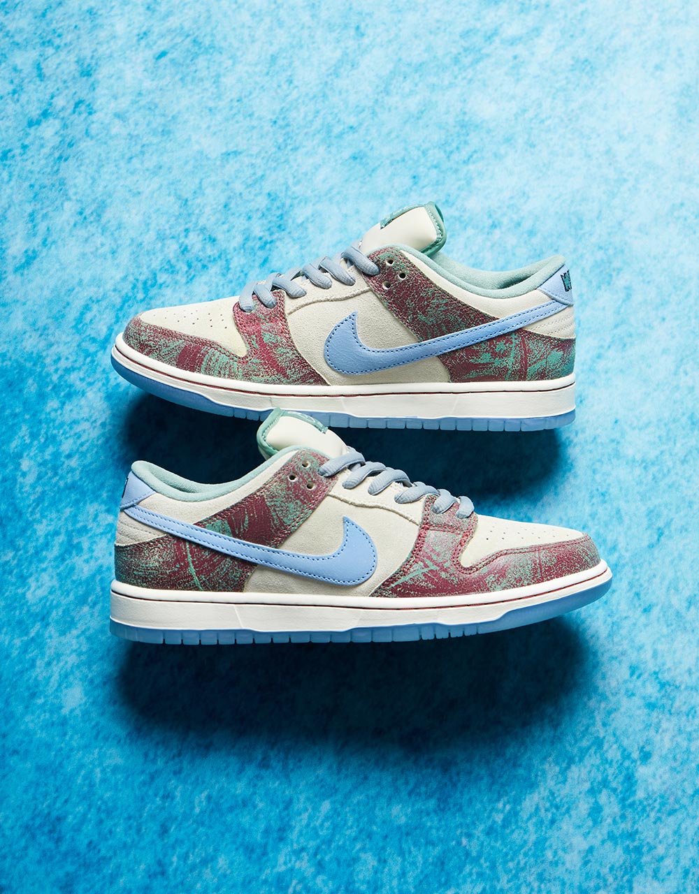 Nike SB 'Crenshaw Skate Club' Dunk Low QS Skate Shoes - Sail/Light Blue-Cedar