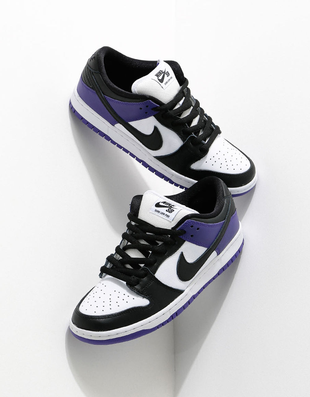 Nike SB Dunk Low Pro Skate Shoes - Court Purple/Black-White-Court Purple