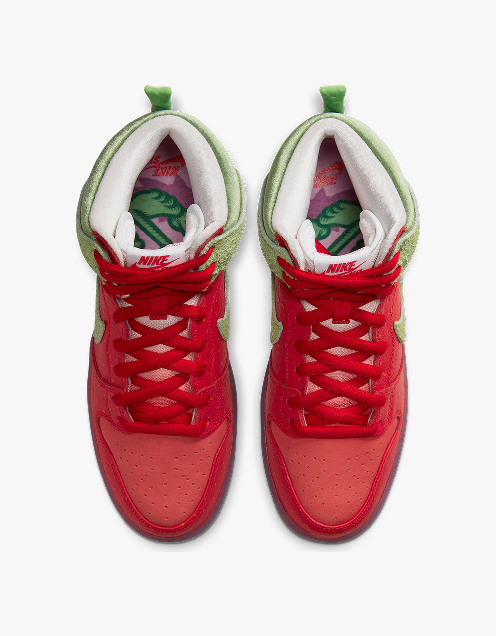Nike SB 'Strawberry Cough' Dunk High - University Red/Spinach Green-Magic Ember