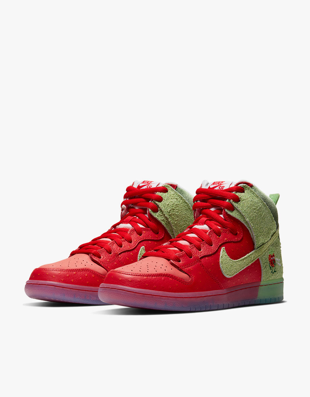 Nike SB Strawberry Cough Dunk High University Red Spinach Green Ma Route One Launches