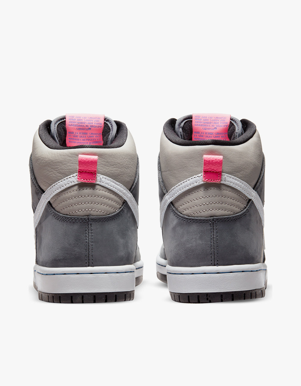 pink and gray nike high tops