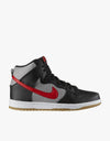 Nike SB Dunk High Pro Skate Shoe - Black/University Red/Medium Grey