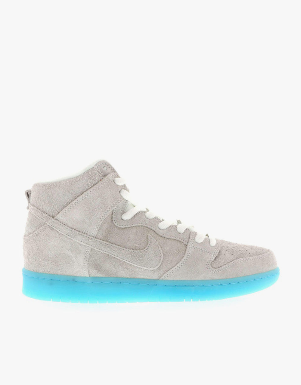 Nike SB Dunk High Premium Skate Shoes - White/White/Polorized Blue