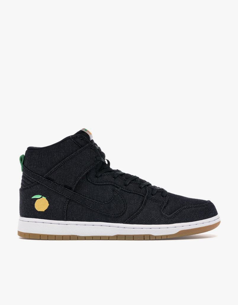 Nike SB Dunk High 'Momofuku' QS Skate Shoes - Black/Black-White-Orange