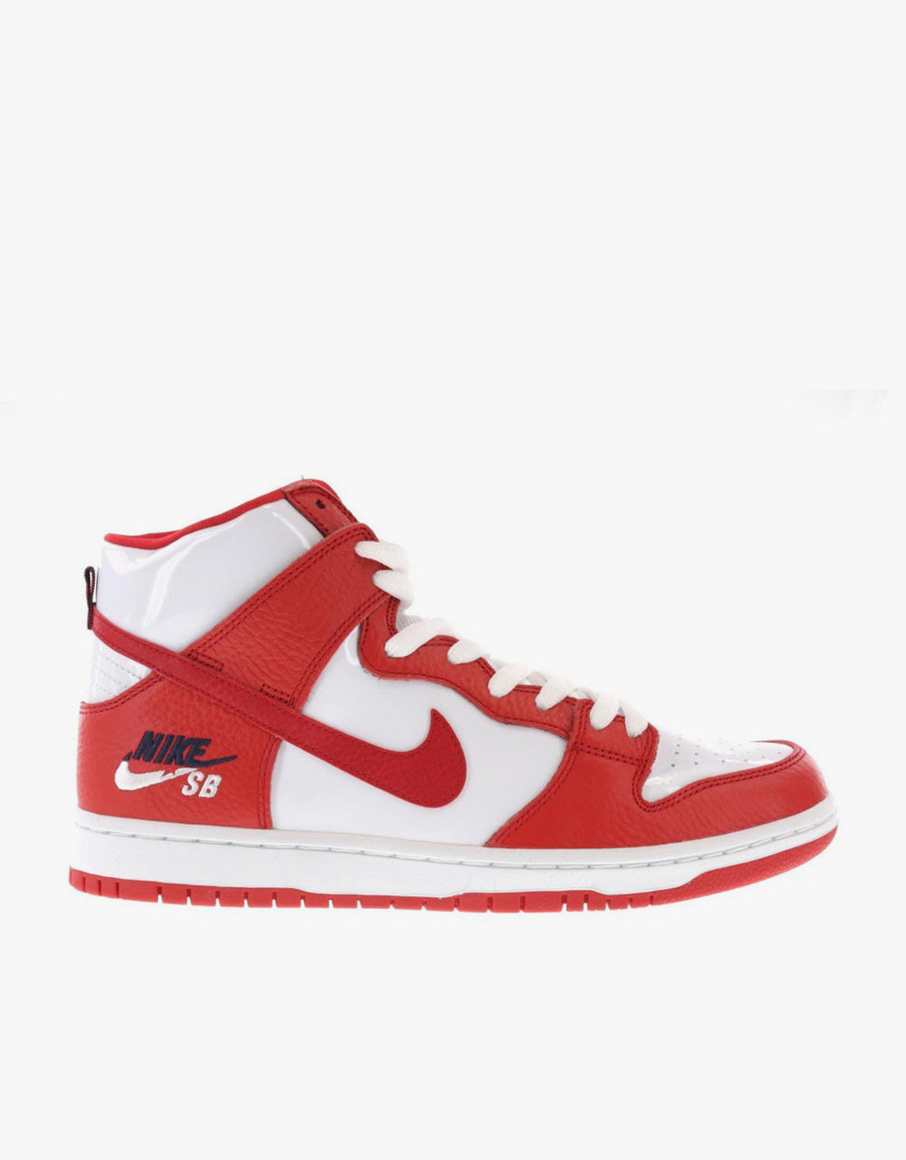 Nike SB Zoom Dunk High Pro Skate Shoes - University Red/Uni Red-White
