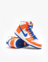 Nike SB Dunk High 'Supa' QS Skate Shoes - Safety Orange/Hyper Blue-White