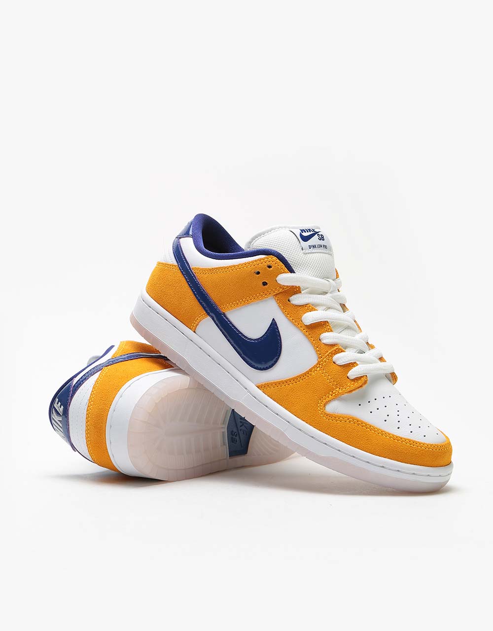 Nike SB Dunk Low Pro Skate Shoes - Laser Orange/Regency Purple-Laser Orange