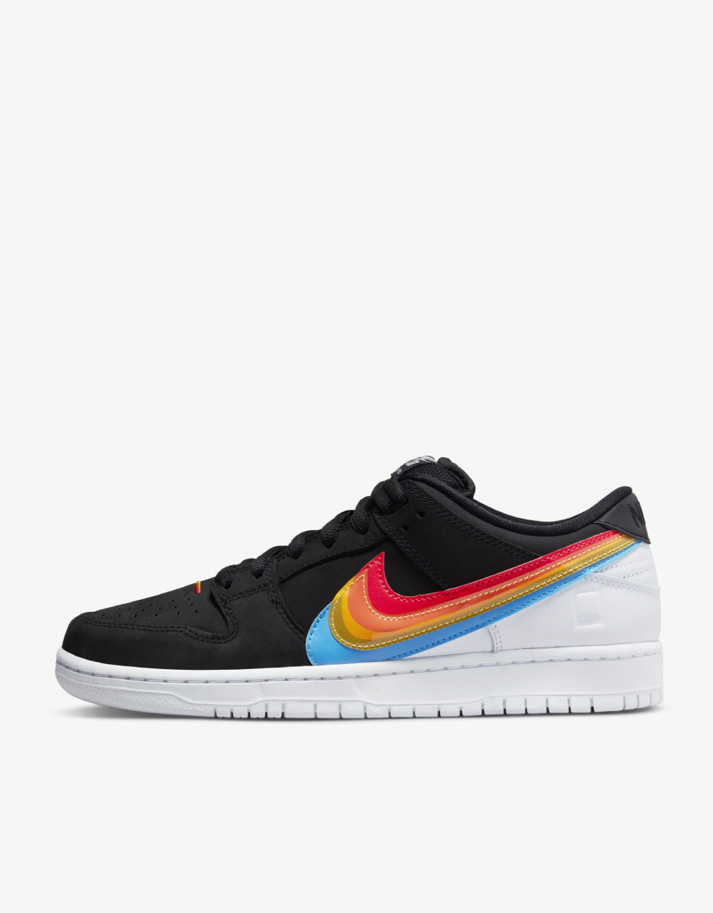 Nike SB Dunk Low Pro QS Skate Shoes - Black/Black-White