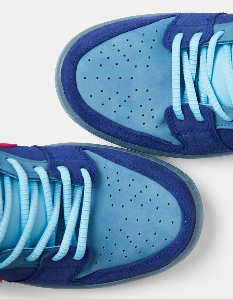 Nike SB 'Run the Jewels' Dunk Low Pro QS Skate Shoes - Deep Royal